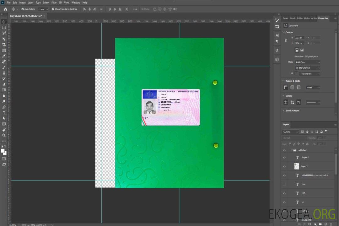Italie DL photolook AVANT template Italie DL photolook AVANT template